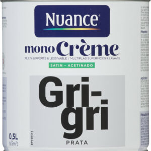 Peinture MonoCrème - Gri-gri - Satin - 0,5L pour une décoration tendance