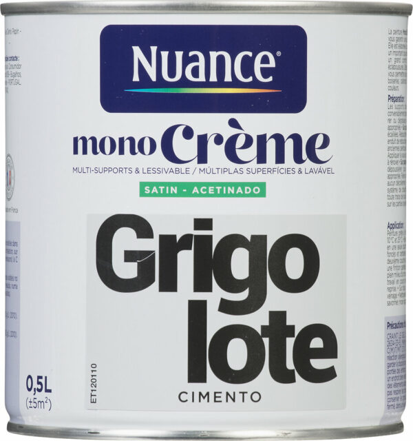 Peinture MonoCrème - Grigolote - Satin - 0,5L