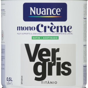 Peinture MonoCrème Ver gris Satin - Nuance 0,5L