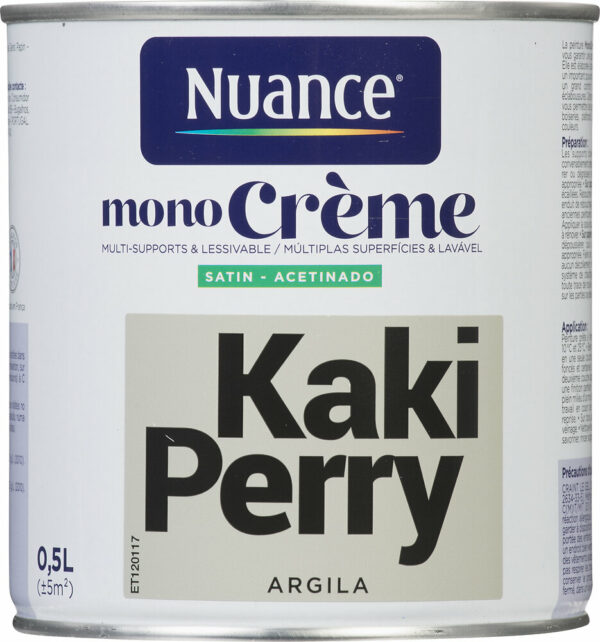Peinture MonoCrème - Kaki Perry - Satin - 0,5L pour une décoration tendance