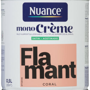 Peinture MonoCrème Flamant Satin 0,5L - Nuance