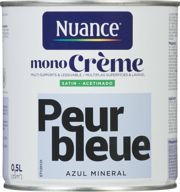 Peinture MonoCrème - Peur bleue - Satin 0,5L
