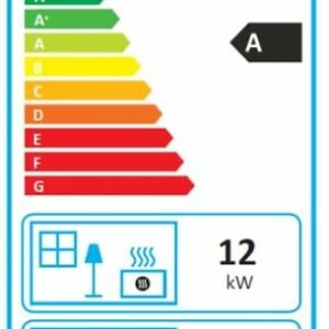 Poêle à bois en fonte Siam - Anthracite - 12 kW