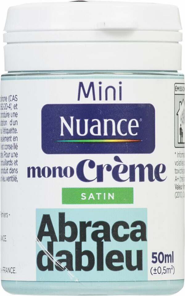 Testeur peinture MonoCrème - Abracadableu - Satin - 50ml