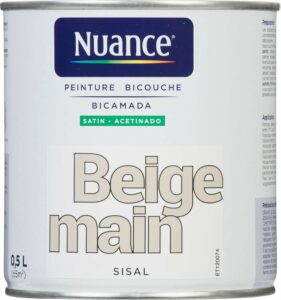 Peinture bicouche – Beige main – Satin – 0,5L