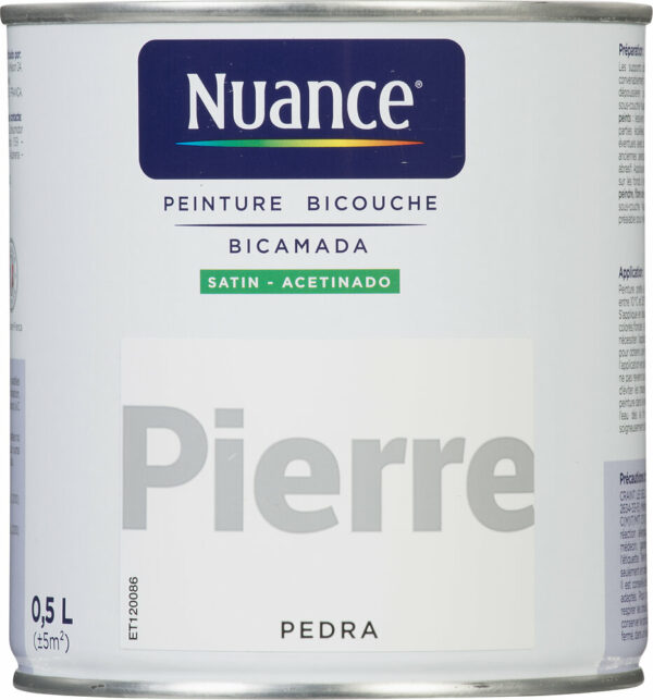 Peinture bicouche - Pierre - Satin - 0,5L