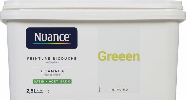 Peinture bicouche - Greeen - Satin - 2,5L