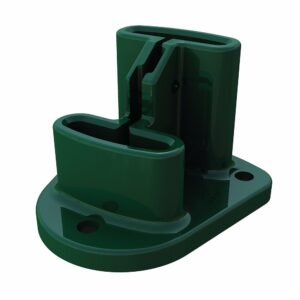 Platine pour Profix Vert - Aluminium Anticorrosion, Idéale pour Murets et Panneaux jusqu'à 1.523m