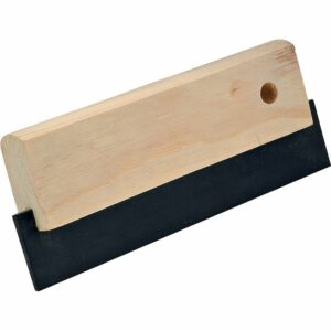 Raclette en Caoutchouc 180mm avec Monture en Bois – Outil Pratique pour le Nettoyage et la Revêtement