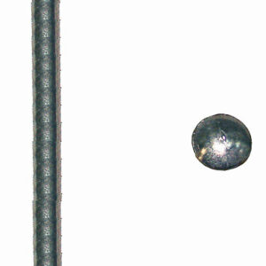 Pointes tête plate acier zingué 130g 4x90mm pour assemblage boisé
