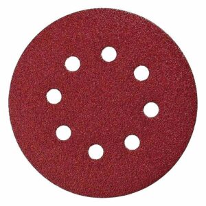 10 disques abrasifs MAKITA Ø 125 mm Red Auto-agrippant avec 8 trous pour Ponceuse Excentrique