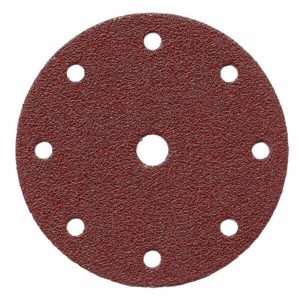 10 disques abrasifs MAKITA Ø 150mm Red (8+1 trous)