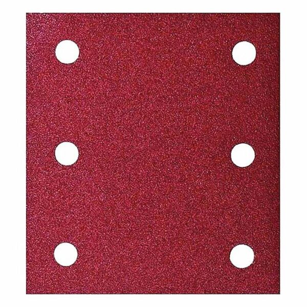10 feuilles abrasives Makita velcro 114 x 102mm (6 trous)