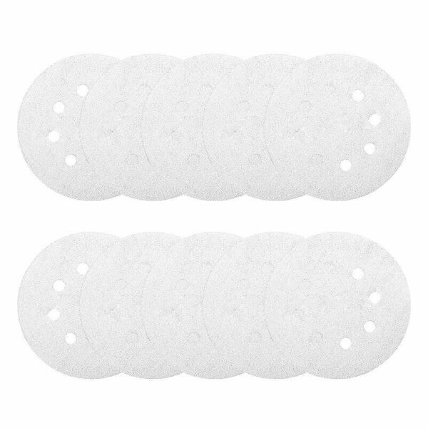 10 Disques abrasifs MAKITA Ø 125 mm White Auto-agrippant avec 8 trous