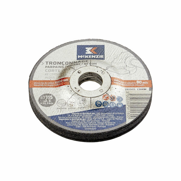 Disque à Tronçonner Universel 115mm - Adapté à Tous Types de Matériaux - 2,5mm d'Épaisseur