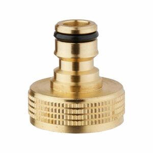 Nez de Robinet Rapide en Laiton Femelle 26x34mm - Connecteur pour Tuyau 25mm
