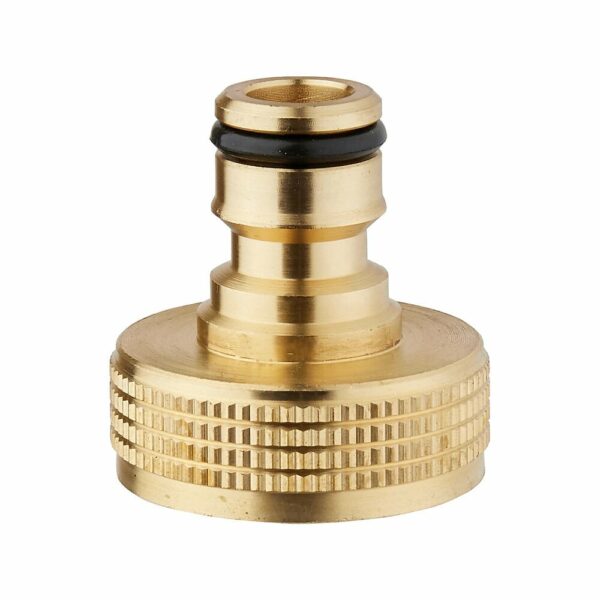 Nez de Robinet Rapide en Laiton Femelle 26x34mm - Connecteur pour Tuyau 25mm