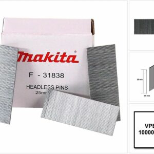 Clous sans Tête pour cloueur Makita DPT351, BPT350, AF500H