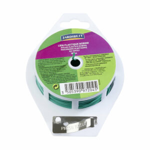 Lien plastifié 100 m JARDIBEST – Fixation robuste pour plants et supports de croissance
