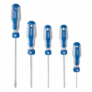 Coffret de tournevis bi-matière - 5 pièces | Outils de bricolage professionnels