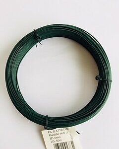 Fil d'Attache Vert - Diamètre 1,5 mm - rouleau de 50 m pour Bricolage et Rénovation