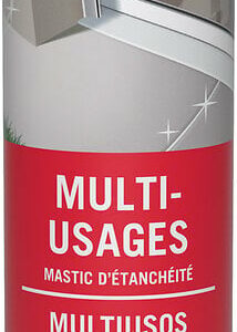 Mastic multi-usages blanc 290ml – Idéal pour joints de finition, dilatation et fissures en intérieur et extérieur