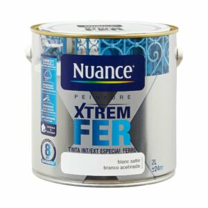 Peinture XTREM Fer - Blanc - Satin - 2L pour une protection optimale