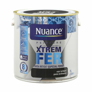 Peinture XTREM Fer - Noir - Brillant - 2L pour la protection des métaux ferreux