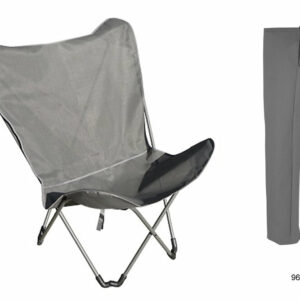 Chaise Détente Pliante XXL Texaline Grise avec Housse de Protection - Confort et Praticité