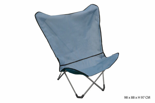 Chaise Détente Pliante XXL Texaline Bleu – Confort et Praticité pour Votre Terrasse