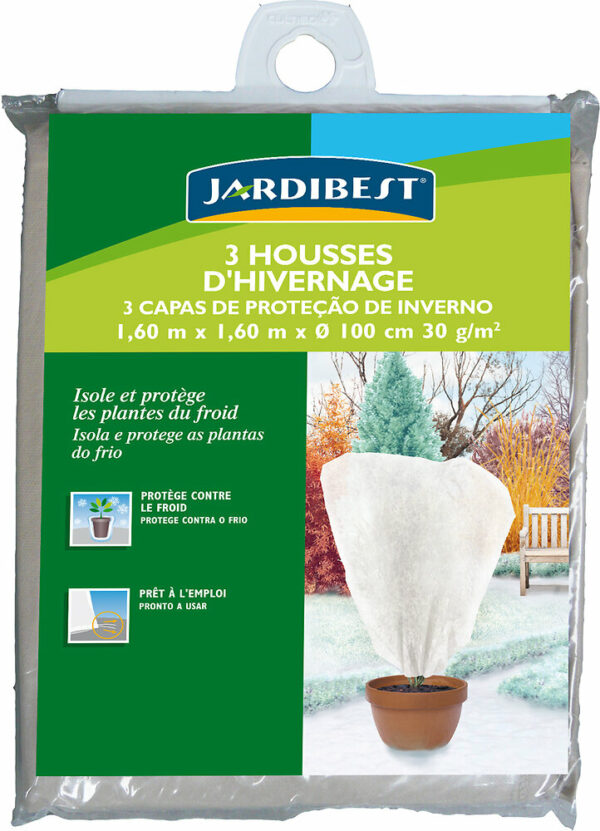 Lot de 3 Housses d'Hivernage 1.60m - Protégez vos Végétaux en Hiver