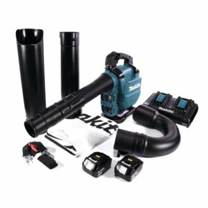 Aspirateur Souffleur 36V (2 x 18V) 33 mbar - avec 2 batteries 18V 5.0Ah - chargeur double - DUB363PT2V