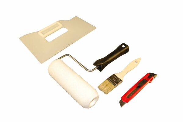 Kit complet pour une pose parfaite de toile de verre - Outils inclus