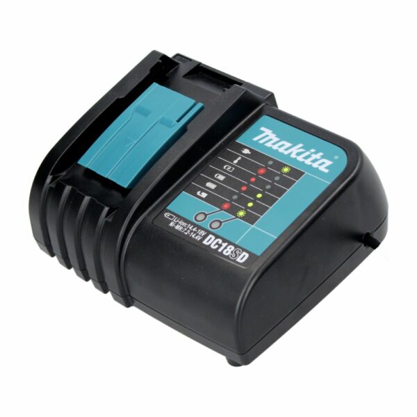 Chargeur MAKITA DC18SD Type glissière - 9,6 à 18 V Li-Ion pour Batteries Makita
