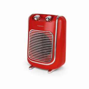 Radiateur Soufflant Vintage Salle de Bains - Rouge - 2000W – Chauffage Rapide et Efficace