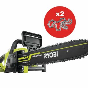 Tronçonneuse Électrique Ryobi RCS1935B2C 1900W – Longueur 35 cm, Sécurité & Confort