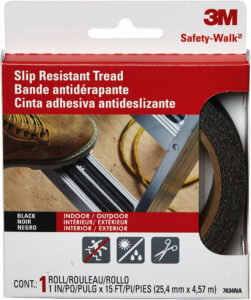 Rouleau antidérapant noir 4.5mx25mm pour sécuriser vos surfaces