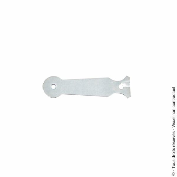 Patte à scellement tête ronde 220x2mm zinguée - Fixation robuste et résistante