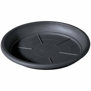 Soucoupe Day R Anthracite 14cm - Soucoupe de jardin recyclée et résistante aux intempéries