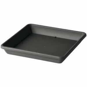 Soucoupe Carrée Day R Anthracite 33cm pour jardin