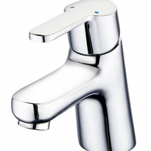 Mitigeur lavabo chrome à économie d'eau avec vidage Héraclès