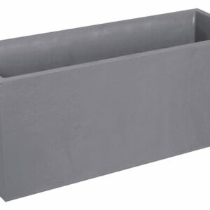Jardinière Volcania Gris Galet 98L – Idéale pour Intérieur et Extérieur