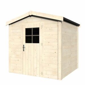 Abri de Jardin Tiseo en Bois – 3.8m², Facile à Monter, Pour Rangement Extérieur