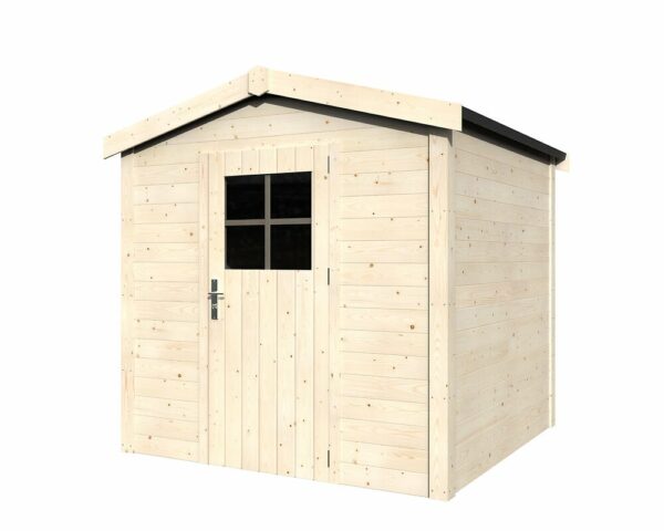 Abri de Jardin Tiseo en Bois – 3.8m², Facile à Monter, Pour Rangement Extérieur