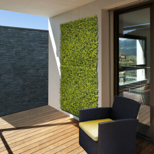 Panneau décoratif synthétique Buxus - Vert - 1x1m