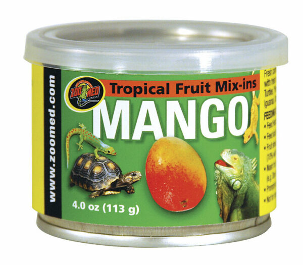 Conserve de mangue pour reptile - Idéal pour les lézards tropicaux, les tortues d'eau et les gecko à crêtes