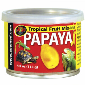 Conserve de papayes pour reptile