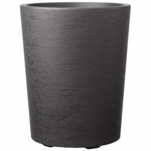 Vaso Gravity Carbone à réserve d'eau h53cm - Pot de fleur design pour extérieur