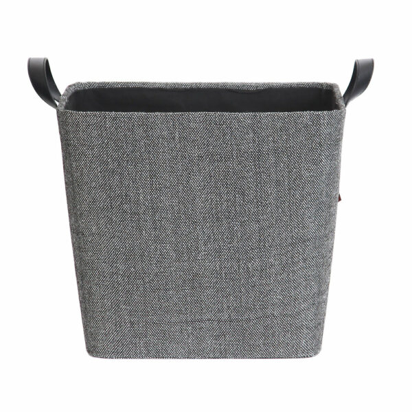 Panier à bûches Dama carré - Gris chiné foncé