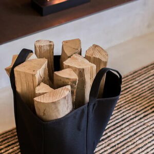 Sac à bûches Belhara - Noir